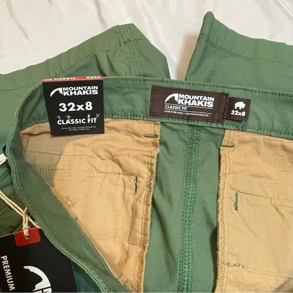 NWT Mountain Khakis Stretch Poplin Classic Short SZ.32 - Picture 3 of 5